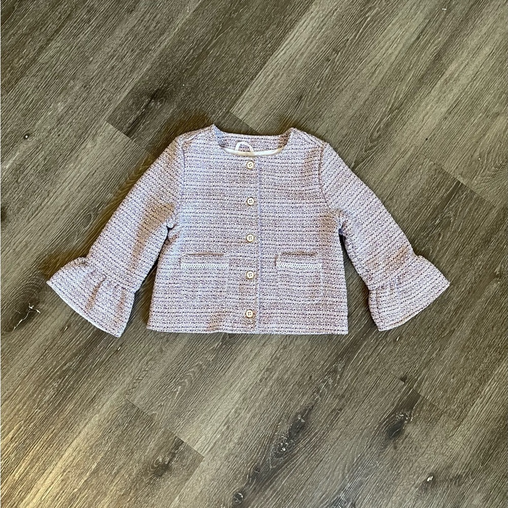 Janie and Jack Lavender Tweed Blazer